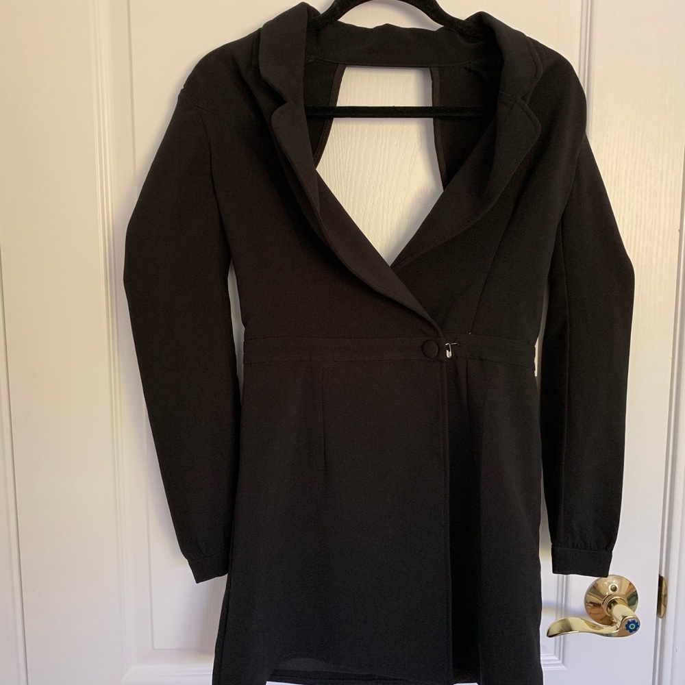Black tuxedo dress NWT